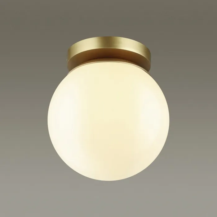 Накладной светильник Odeon Light Bosco 4247/1C Цвет плафонов белый Цвет арматуры золото от ImperiumLoft