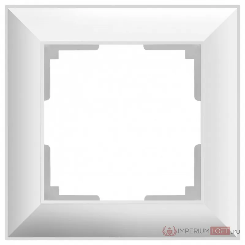 Рамка на 1 пост Werkel WL14 WL14-Frame-01 (Белый) Цвет арматуры белый от ImperiumLoft