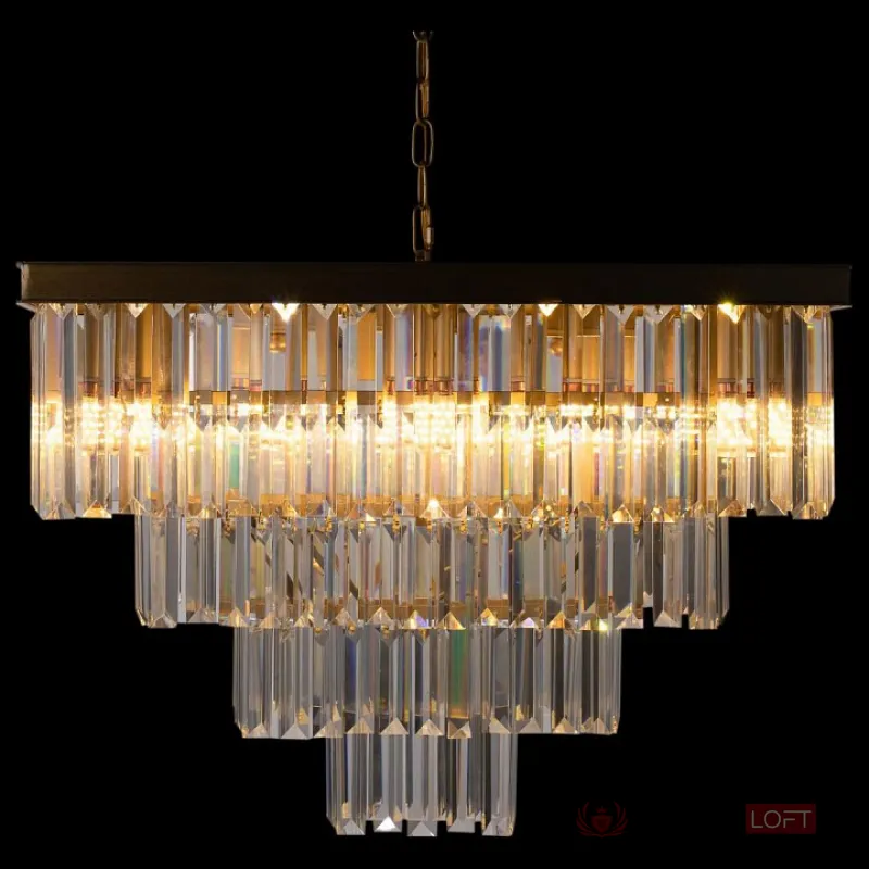 Подвесная люстра Loft it Prism Clear 10019/600S Цвет арматуры золото Цвет плафонов прозрачный от ImperiumLoft