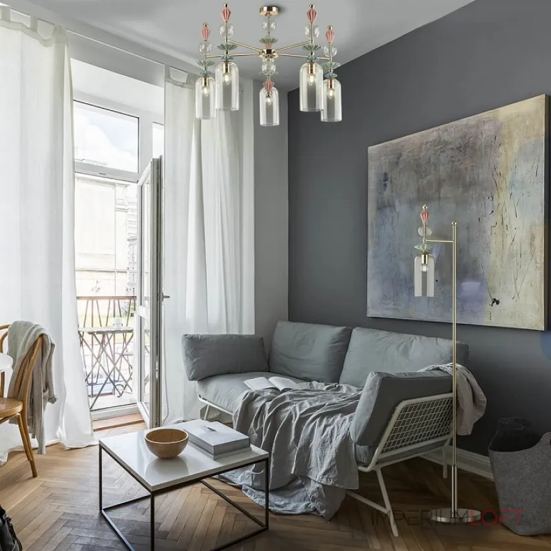 Люстра на штанге Odeon Light Bizet 4855/5C  Люстра на штанге Odeon Light Bizet 4855/5C