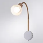 Бра Arte Lamp Falena A3116AP-1WH Цвет арматуры Белый Цвет плафонов Белый от ImperiumLoft