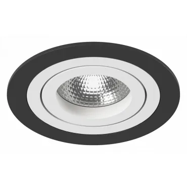 Встраиваемый светильник Lightstar Intero 16 round i61706 Цвет арматуры черно-белый Цвет плафонов белый