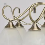 Потолочная люстра DeMarkt City Блеск 7 315013008 Цвет арматуры бронза Цвет плафонов белый от ImperiumLoft