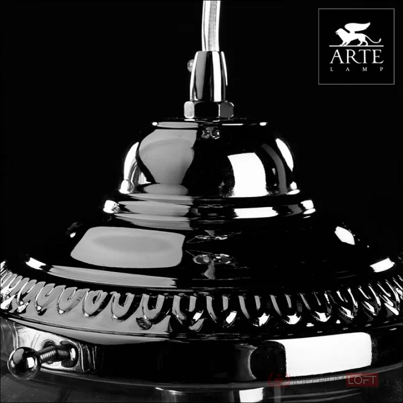 Подвесной светильник Arte Lamp Rimini 1 A1091SP-1CC Цвет арматуры хром Цвет плафонов прозрачный от ImperiumLoft