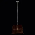 Подвесной светильник Citilux Гофре CL913612 Цвет арматуры хром Цвет плафонов коричневый от ImperiumLoft