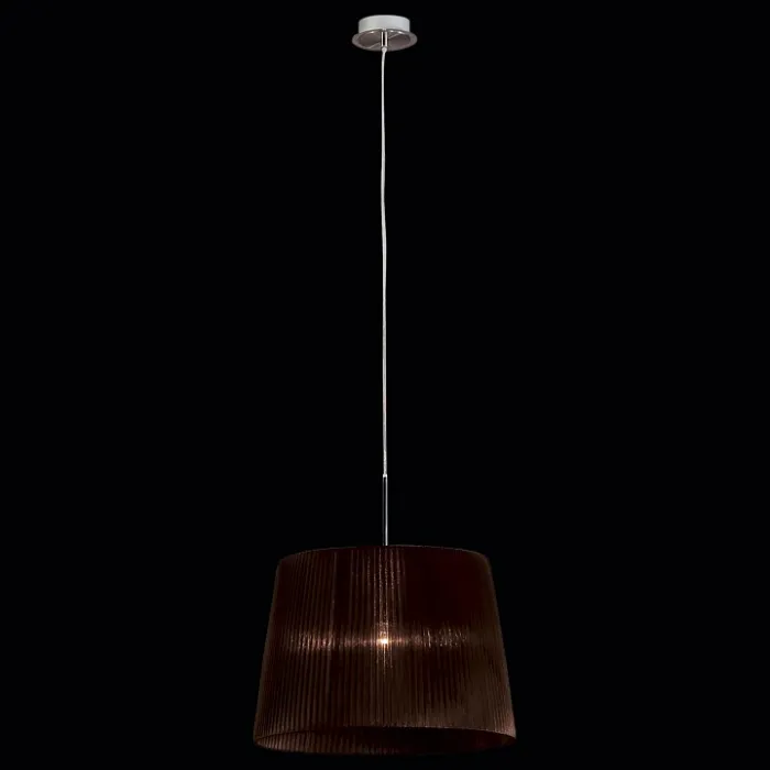 Подвесной светильник Citilux Гофре CL913612 Цвет арматуры хром Цвет плафонов коричневый от ImperiumLoft