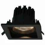 Встраиваемый светильник Arte Lamp Privato A7007PL-1BK Цвет арматуры черный Цвет плафонов белый