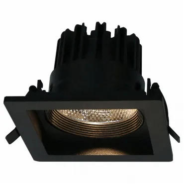 Встраиваемый светильник Arte Lamp Privato A7007PL-1BK Цвет арматуры черный Цвет плафонов белый