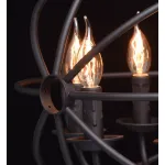Подвесная люстра MW-Light Замок 1 249017306 Цвет арматуры черный Цвет плафонов хром от ImperiumLoft