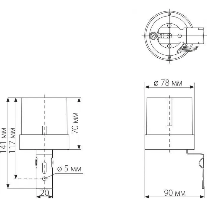 Датчик освещенности Elektrostandard SNS L 07 a030063 от ImperiumLoft