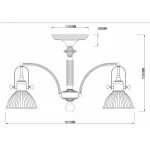 Потолочная люстра Rivoli Principale S5 AB Б0037720 