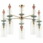 Потолочная люстра Odeon Light Bizet 4855/5C Цвет плафонов прозрачный Цвет арматуры золото от ImperiumLoft