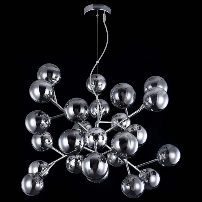 Подвесная люстра Maytoni Dallas MOD545PL-24CH Цвет арматуры хром Цвет плафонов серый от ImperiumLoft