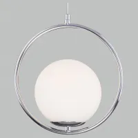 Подвесной светильник Eurosvet Ringo 50089/1 хром Цвет плафонов белый Цвет арматуры хром