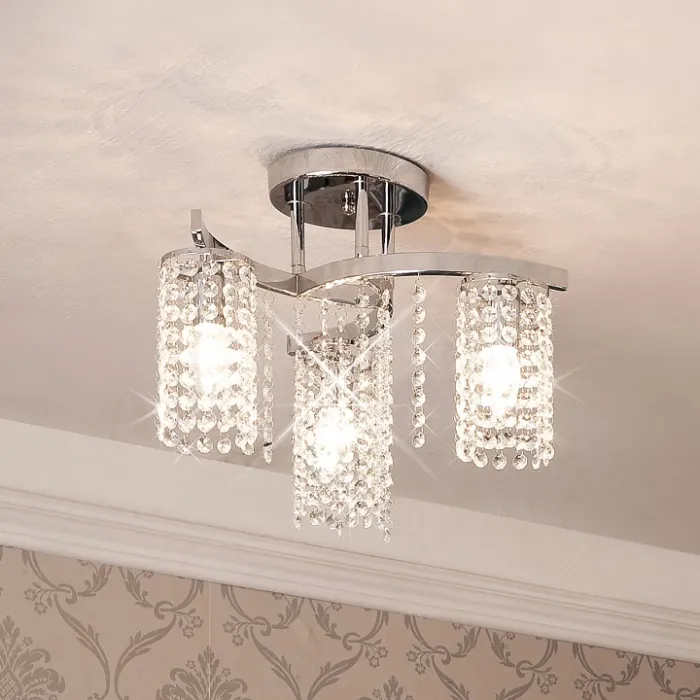 Люстра на штанге Citilux Спарк CL313131 Цвет арматуры хром Цвет плафонов прозрачный от ImperiumLoft