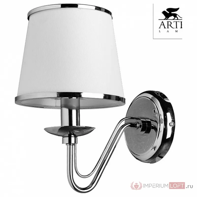 Бра Arte Lamp Aurora A1150AP-1CC Цвет арматуры хром Цвет плафонов хром от ImperiumLoft