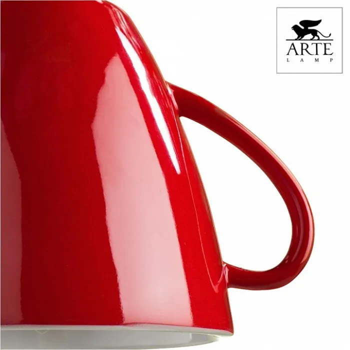 Подвесной светильник Arte Lamp Cafeteria A6605SP-1RD Цвет арматуры хром Цвет плафонов красный от ImperiumLoft