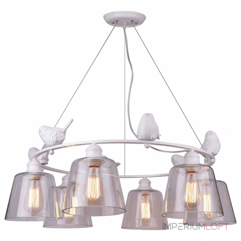 Подвесная люстра Arte Lamp Passero A4289LM-6WH Подвесная люстра Arte Lamp Passero A4289LM-6WH