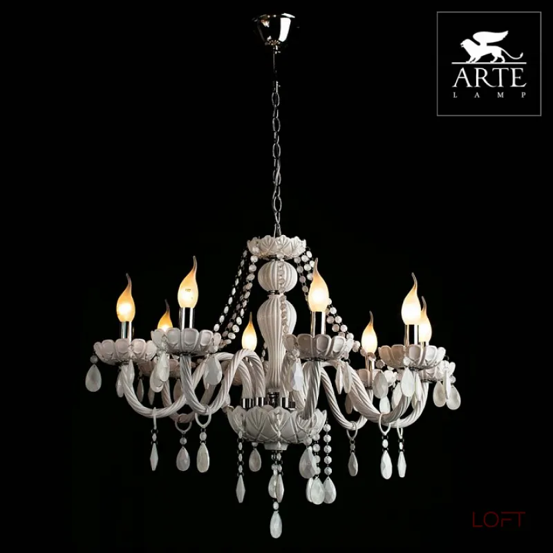 Подвесная люстра Arte Lamp Teatro A3964LM-8WH 