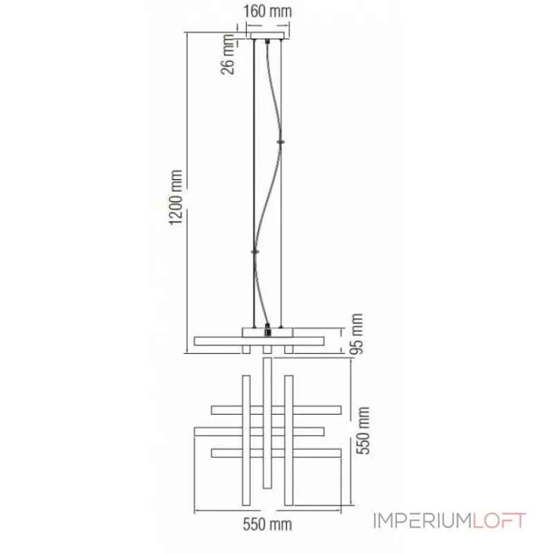 Подвесной светильник Horoz Electric Asfor HRZ00002298