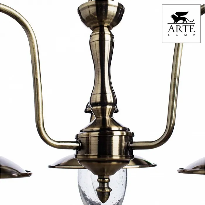 Подвесная люстра Arte Lamp Fisherman A5518LM-3AB Цвет арматуры бронза Цвет плафонов прозрачный от ImperiumLoft