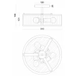 Потолочный светильник Favourite Radiales 3099-3C