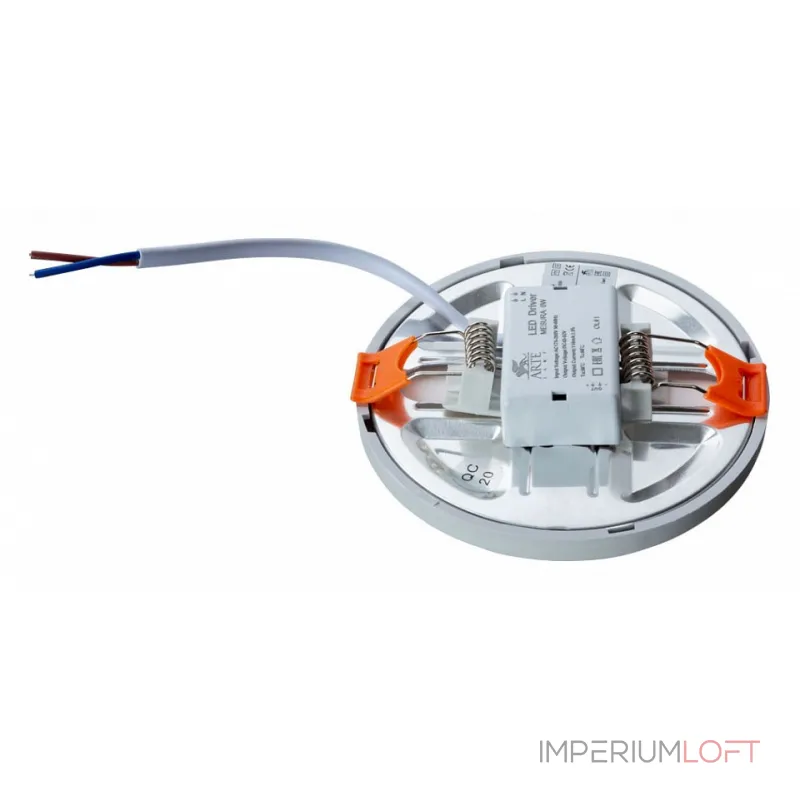 Встраиваемый светильник Arte Lamp Mesura A7972PL-1WH Цвет плафонов белый Цвет арматуры белый Встраиваемый светильник Arte Lamp Mesura A7972PL-1WH Цвет плафонов белый Цвет арматуры белый