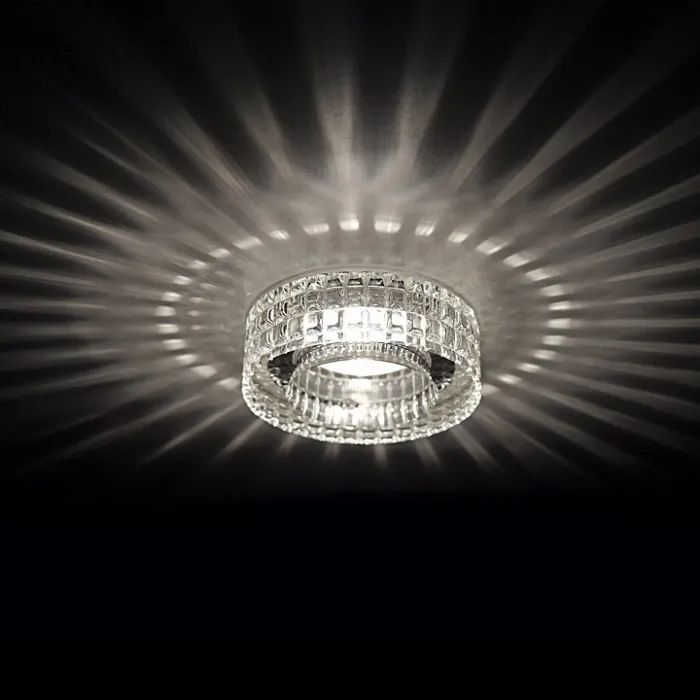 Встраиваемый светильник Lightstar Lei Faceto 006350 Цвет арматуры хром Цвет плафонов прозрачный от ImperiumLoft