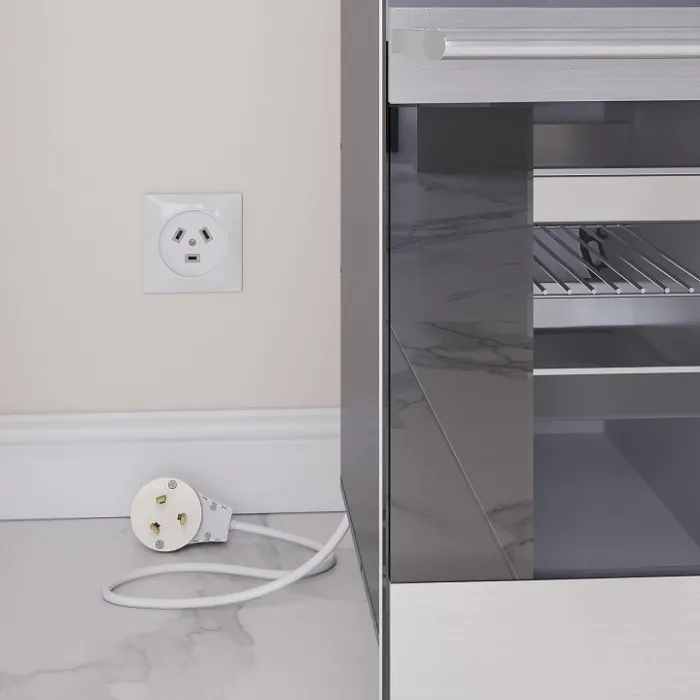 Розетка силовая для электроплиты с вилкой Werkel белый W1189201 от ImperiumLoft