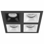Встраиваемый светильник Lightstar Domino D54707060606 цвет арматуры черно-белый
