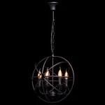 Подвесная люстра MW-Light Замок 1 249017306 Цвет арматуры черный Цвет плафонов хром от ImperiumLoft