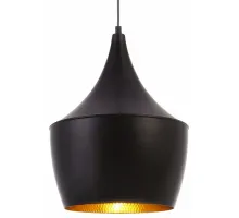 Подвесной светильник Arte Lamp Capello A3407SP-1BK Цвет арматуры черный Цвет плафонов золото