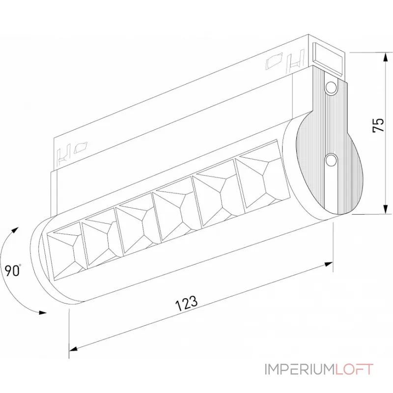 Трековый светильник Elektrostandard Slim Magnetic 85048/01