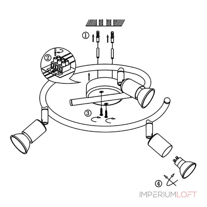 Спот Globo Oliwa 57382-3 Цвет арматуры коричневый Спот Globo Oliwa 57382-3 Цвет арматуры коричневый
