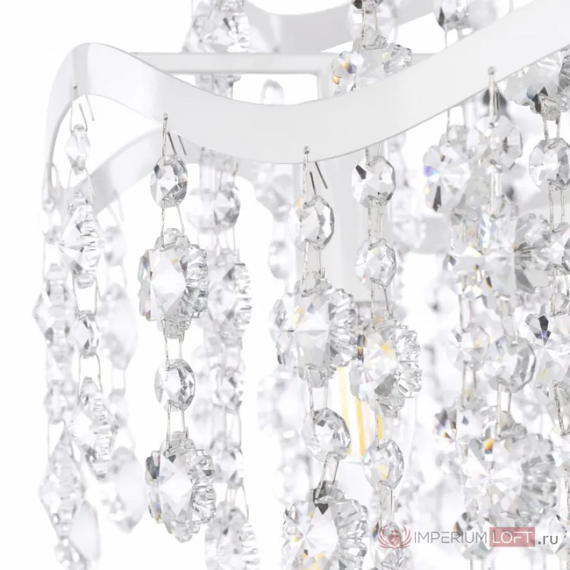 Подвесная люстра Freya Charlotte FR1001PL-04W Цвет арматуры белый Цвет плафонов прозрачный от ImperiumLoft