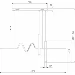 Подвесной светильник Eurosvet Brace 90267/2 черный от ImperiumLoft