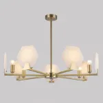 Люстра на штанге Eurosvet Marble 60158/7 латунь от ImperiumLoft