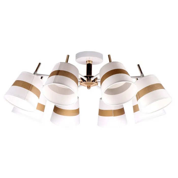 Люстра на штанге Imex MD.51151 MD.51151-8-S FGD Цвет арматуры золото от ImperiumLoft
