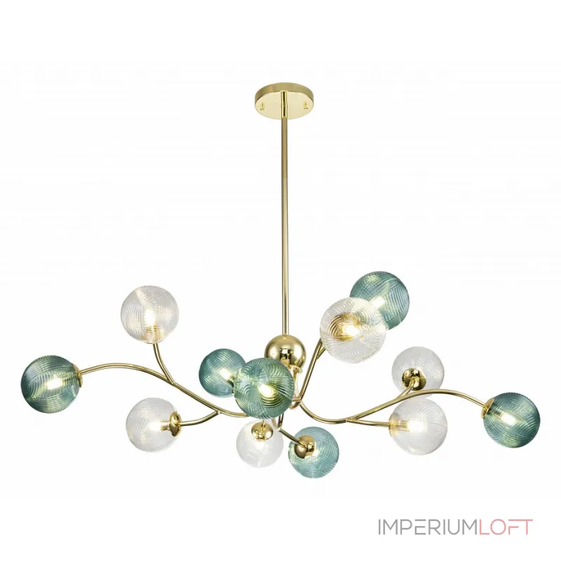 Люстра на штанге Indigo Selva 11032/12R Gold Люстра на штанге Indigo Selva 11032/12R Gold