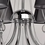 Люстра на штанге MW-Light Федерика 84 684010408 Цвет арматуры хром Цвет плафонов черный от ImperiumLoft