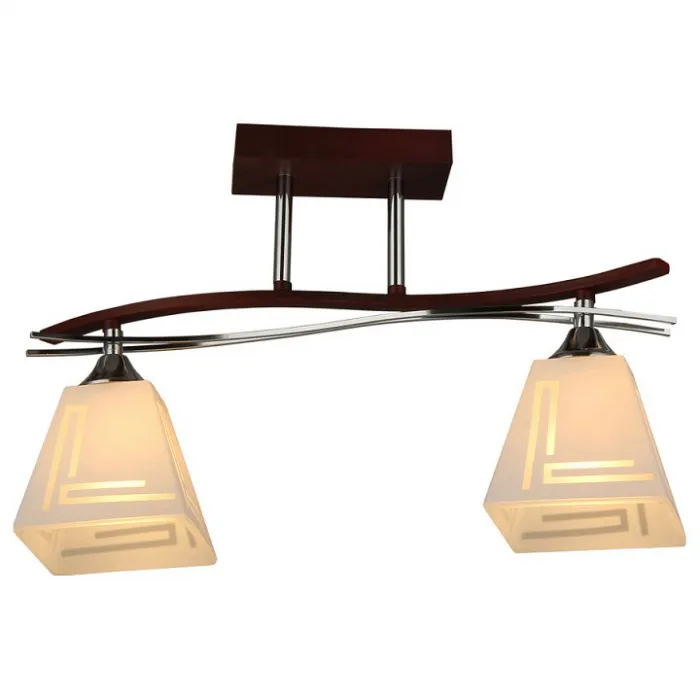 Накладной светильник Imex 3139 MD.3139-2-S WENGE+CH Цвет арматуры хром от ImperiumLoft