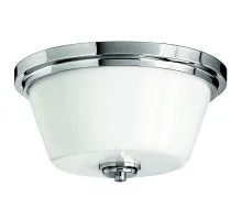 Накладной светильник Hinkley Avon HK/AVON/F BATH Цвет арматуры хром Цвет плафонов белый Накладной светильник Hinkley Avon HK/AVON/F BATH Цвет арматуры хром Цвет плафонов белый
