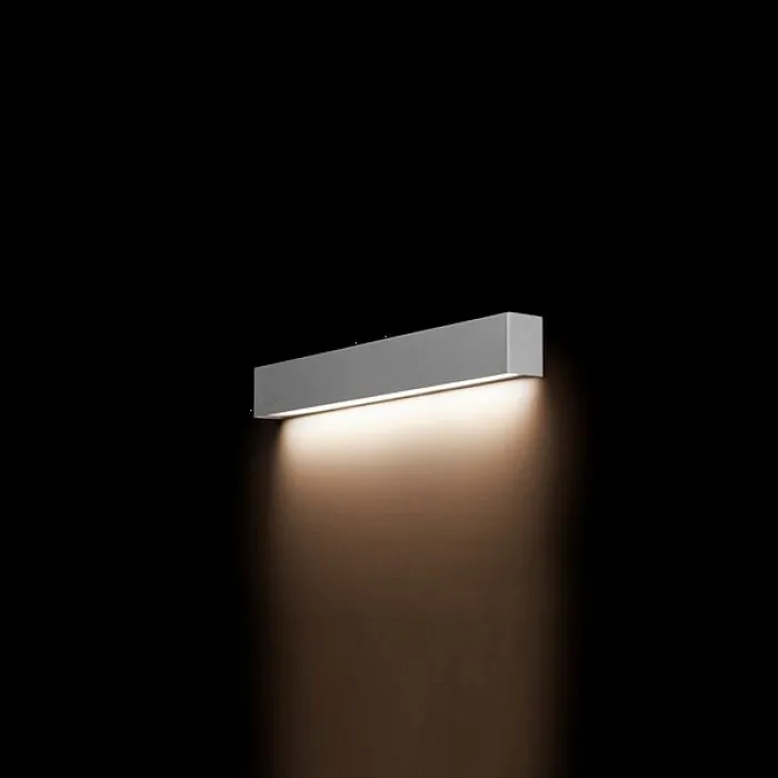Накладной светильник Nowodvorski Straight Wall Silver 9613 Цвет арматуры серебро Цвет плафонов серебро от ImperiumLoft