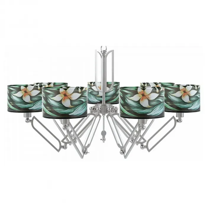 Подвесная люстра Lamp4You Hightech 15 M1-07-SN-LMP-Y-12 Цвет арматуры никель Цвет плафонов разноцветный от ImperiumLoft
