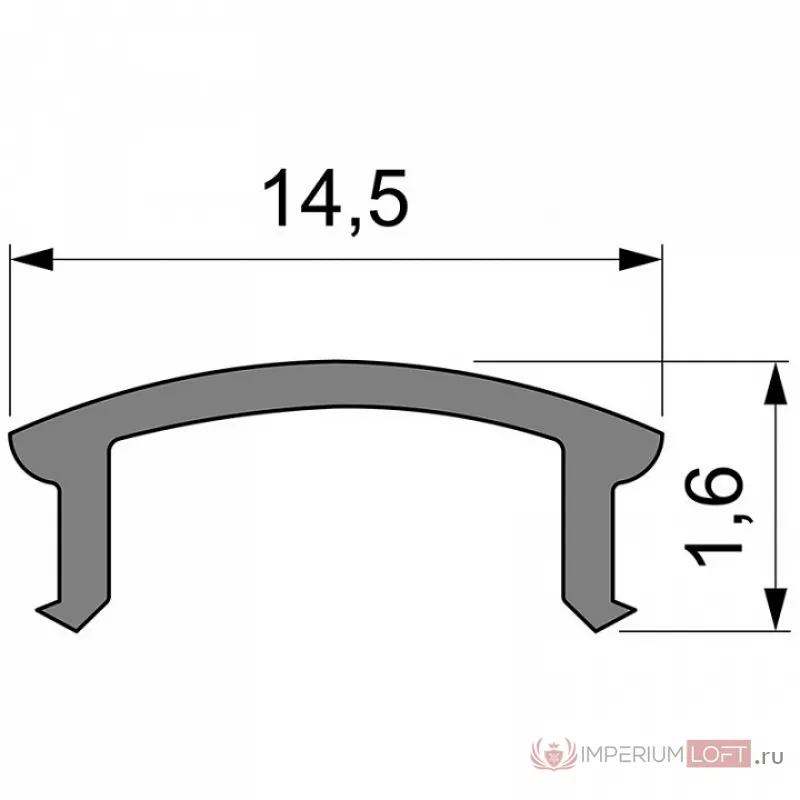 Профиль накладной  Deko-Light F-01-10 983516 от ImperiumLoft