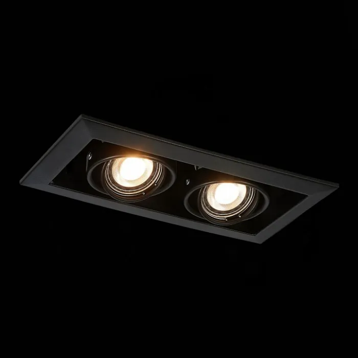 Встраиваемый светильник ST-Luce Hemi ST250.448.02 Цвет арматуры черный от ImperiumLoft