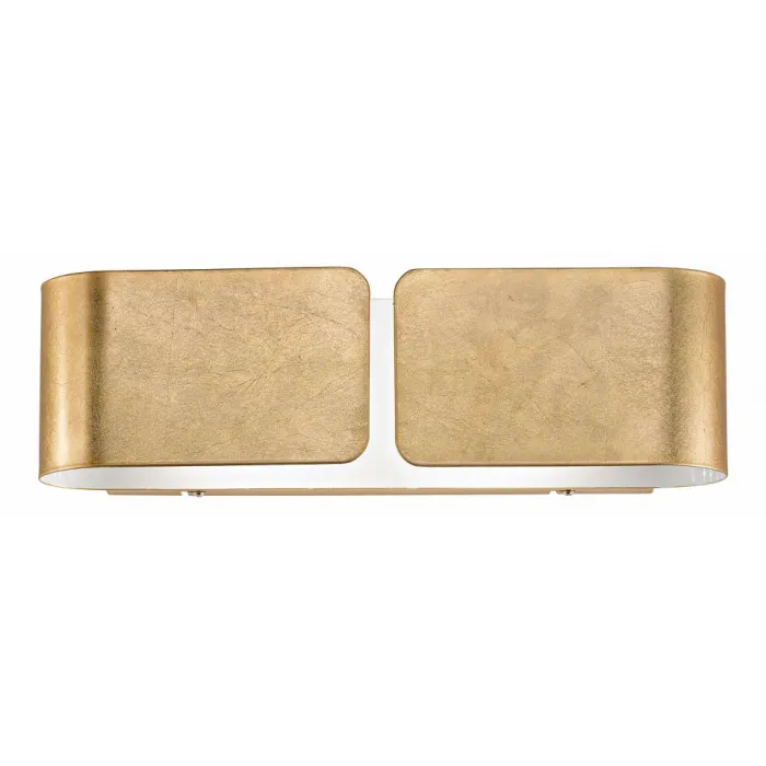 Накладной светильник Ideal Lux Clip CLIP AP2 SMALL ORO Цвет арматуры золото Цвет плафонов золото от ImperiumLoft