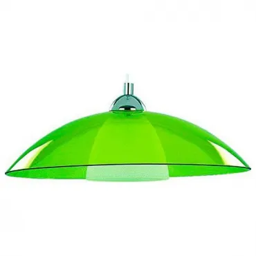 Подвесной светильник Alfa Ufo 10199 Цвет плафонов зеленый Цвет арматуры хром