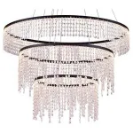 Подвесная люстра Lucia Tucci Eclipse eclipse 1670.3 LED Цвет плафонов прозрачный Цвет арматуры черный от ImperiumLoft