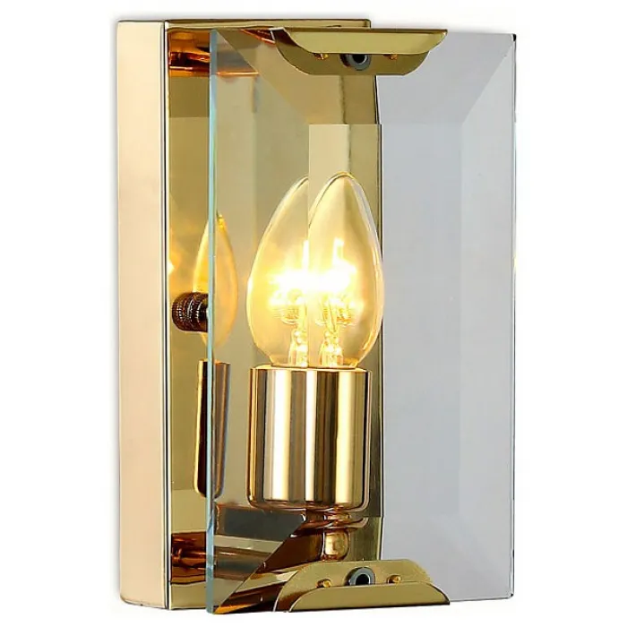 Накладной светильник Ambrella Traditional 6 TR5157 GD/CL золо/прозрачный E14/1 max 40W 210*130*100 Цвет арматуры золото Цвет плафонов прозрачный от ImperiumLoft
